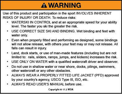 waterski-warning